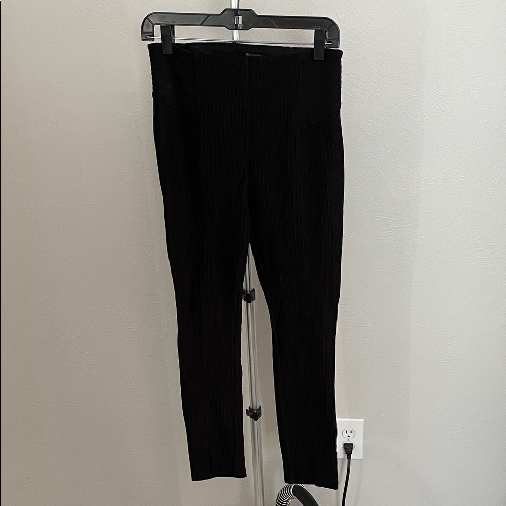 Textured Black Women's Leggings
